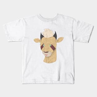 Anthro antelope face Kids T-Shirt